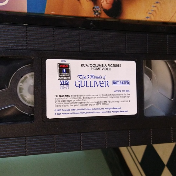 HOST PICK 6/$15 The 3 Worlds of Gulliver 1960 ‧ Fantasy/Family vintage VHS tape - Picture 4 of 5